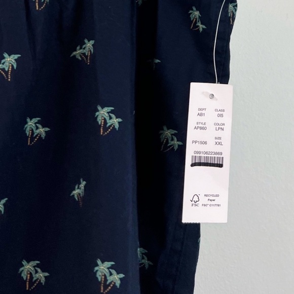 NWT J. Crew Men’s Cotton Printed Boxers Underwear Palm Tree Print - Picture 5 of 6